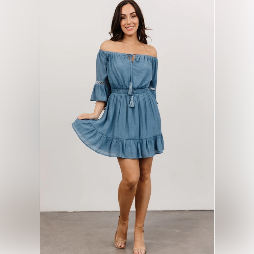 Baltic Born Magnolia Off Shoulder Mini Dress, XL